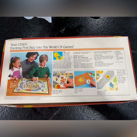 Vintage 1986 Milton Bradley Sesame Street “My First Games Stop & Go Game” - Picture 3 of 9
